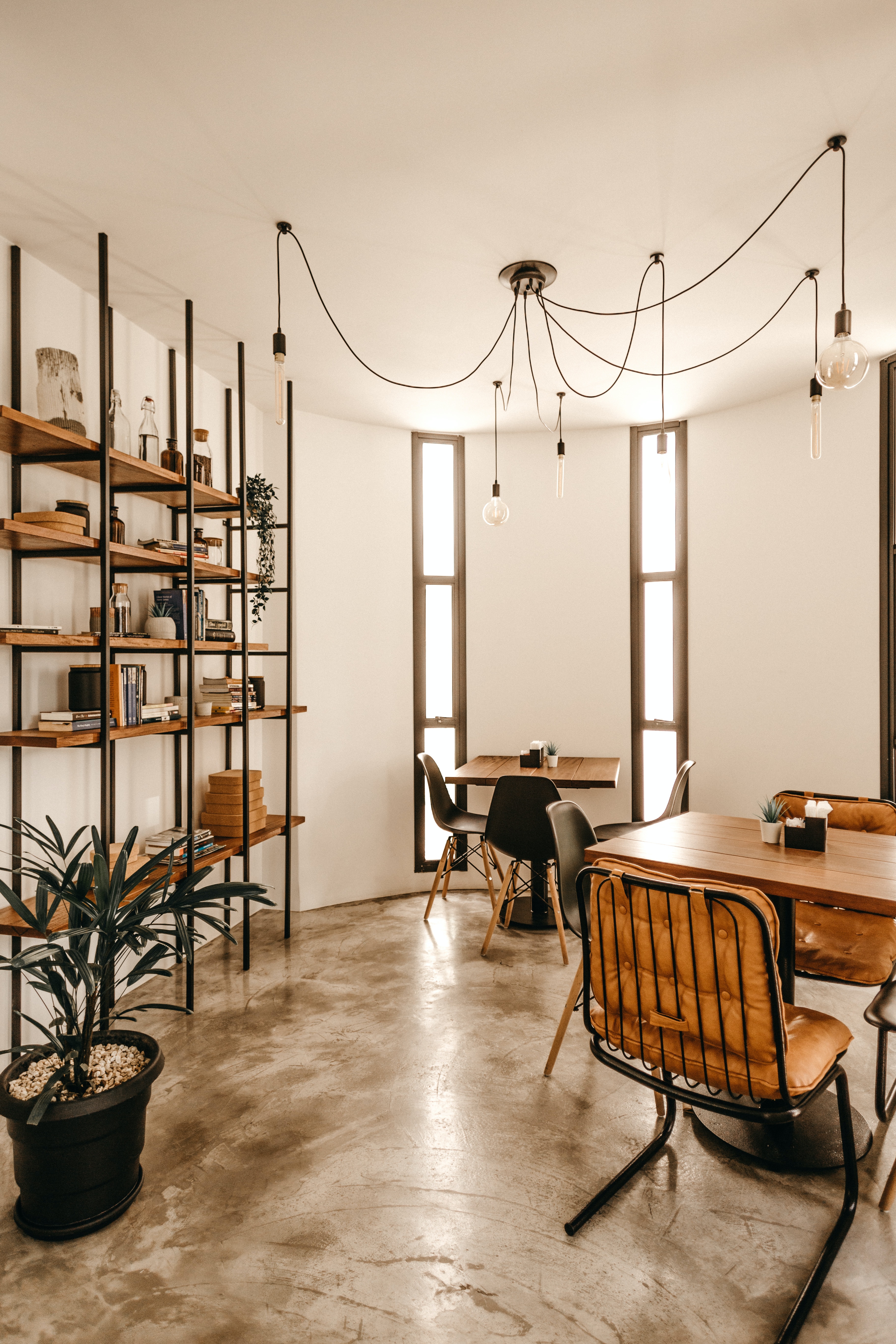 Interior space of the cafe